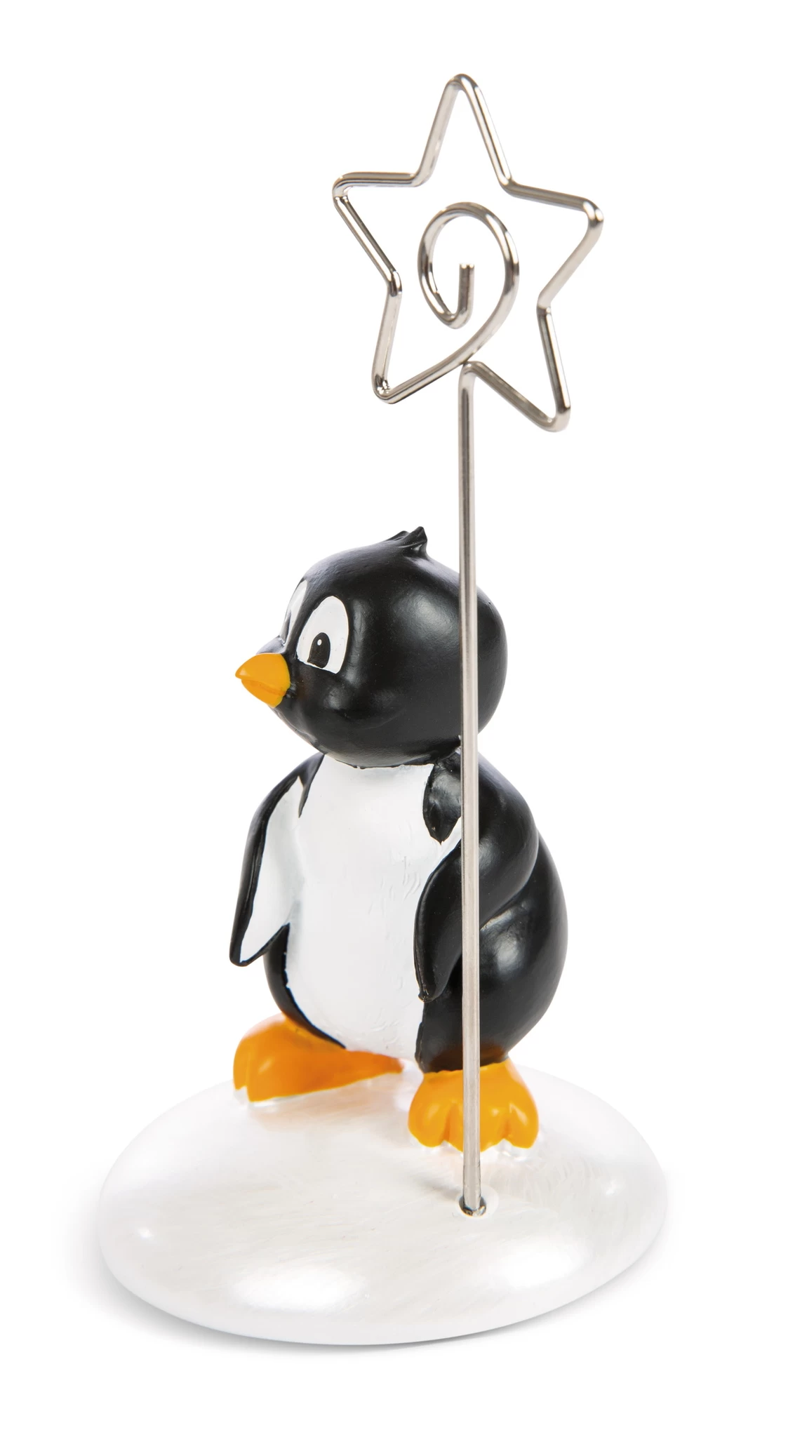 Nici 48361 Fotohalter Zettelhalter Pinguin Noshy Polyresin Winter Friends