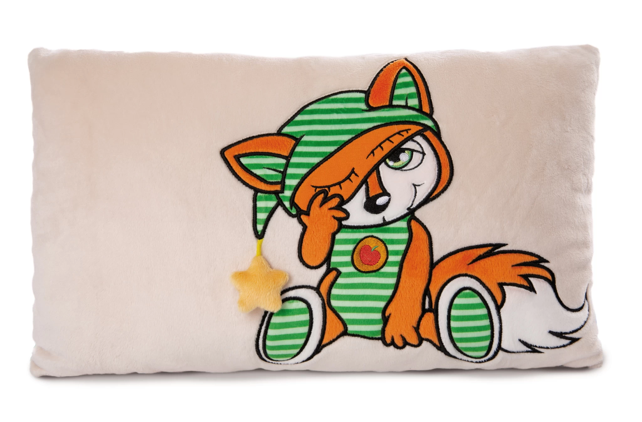 Nici 48431 Kissen Schlafmützen Fuchs Finjo 43x25cm rechteckig Plüsch