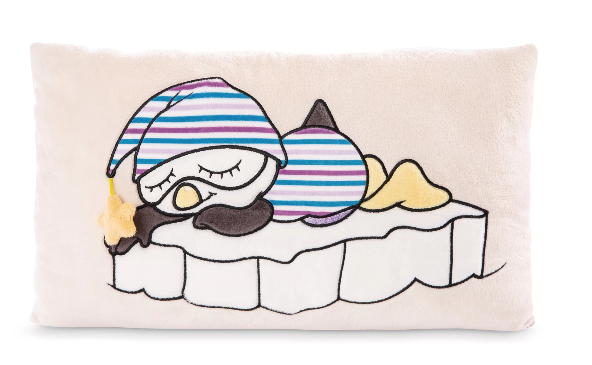 Nici 48524 Kissen Schlafmützen Pinguin Pingulini 43x25cm rechteckig Plüsch