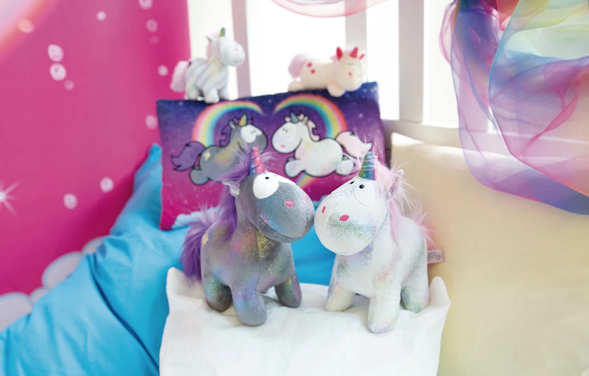 Nici 48621 Schlüsselanhänger Einhorn Star Bringer 10cm Plüsch Magical Dreams