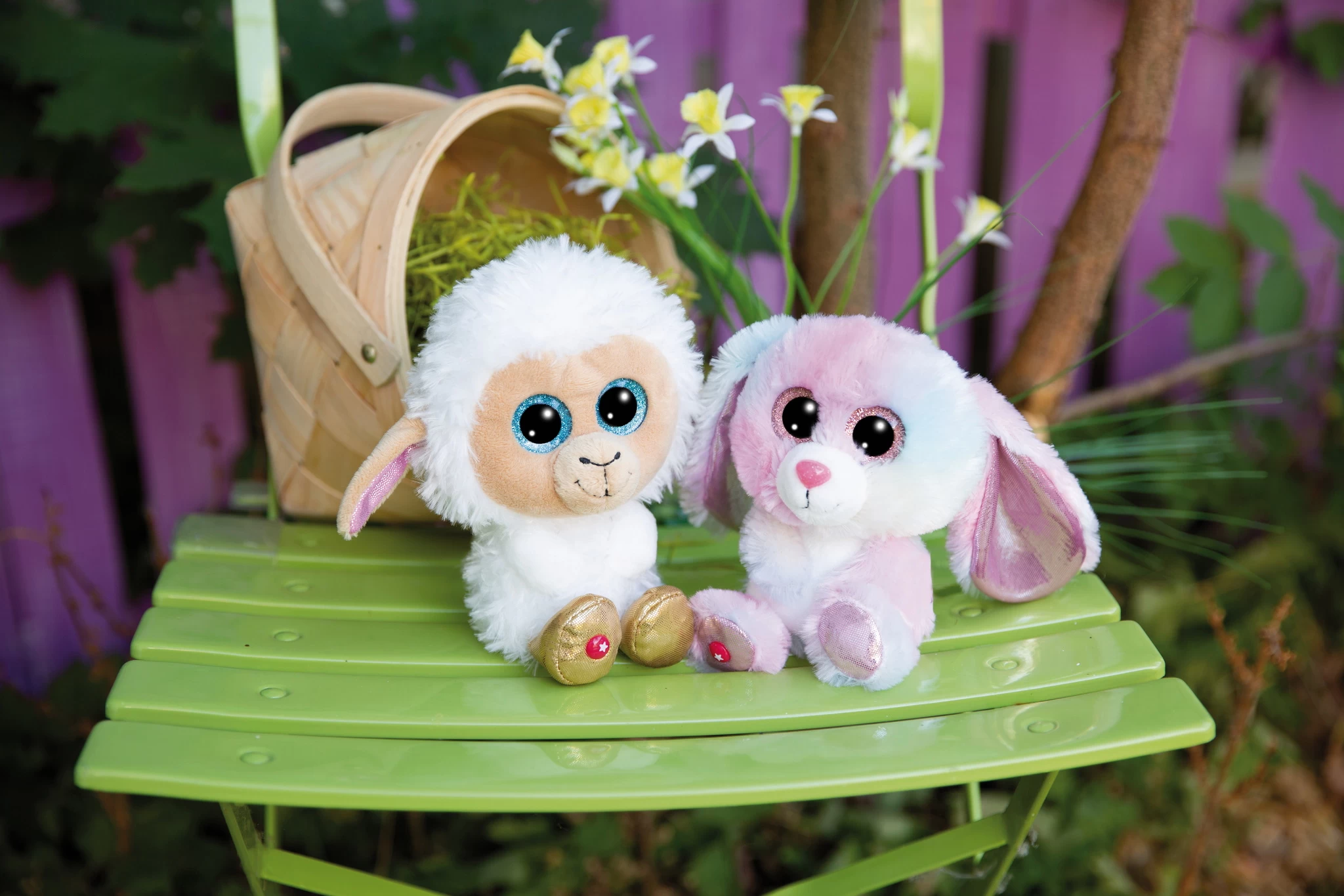 Nici 48682 Glubschis Spring Hase Candy Cream 15cm Plüsch Kuscheltier GREEN