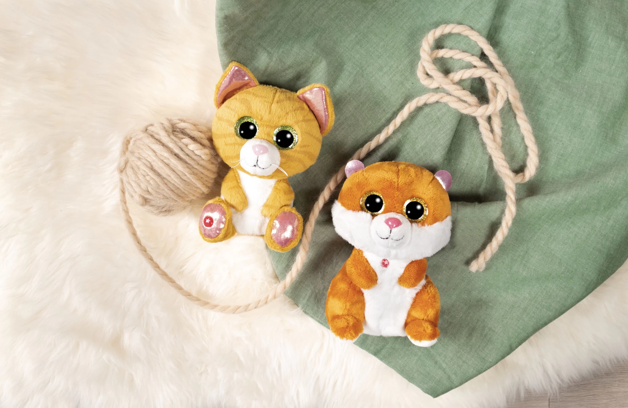 Nici 48699 GLUBSCHIS Hamster Stubbi ca 15cm Pet Edition GREEN Haustier