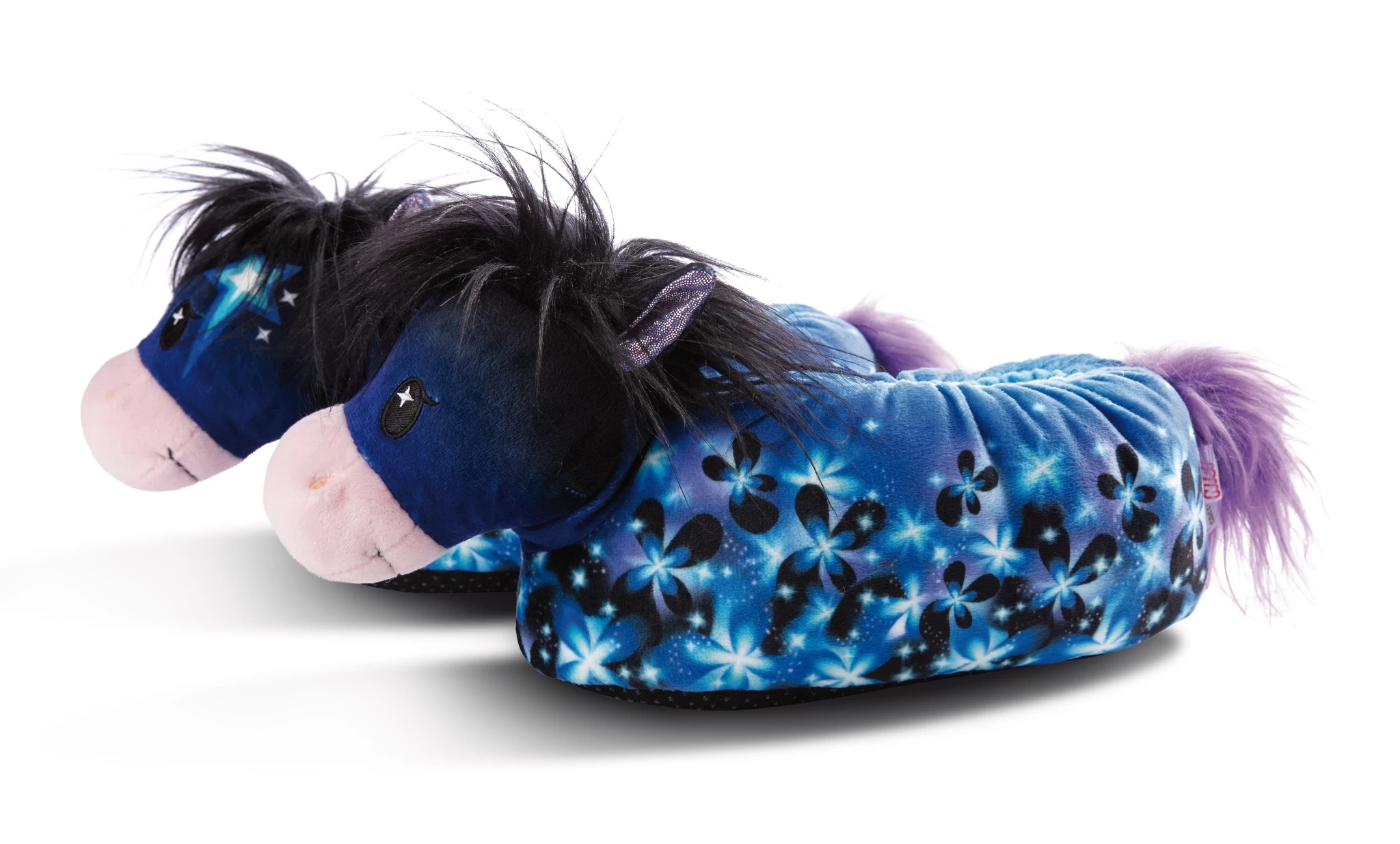 Nici 48759 Hausschuhe Pony Stars Pferd Starflower blau figürlich Gr. 38-41 (L)