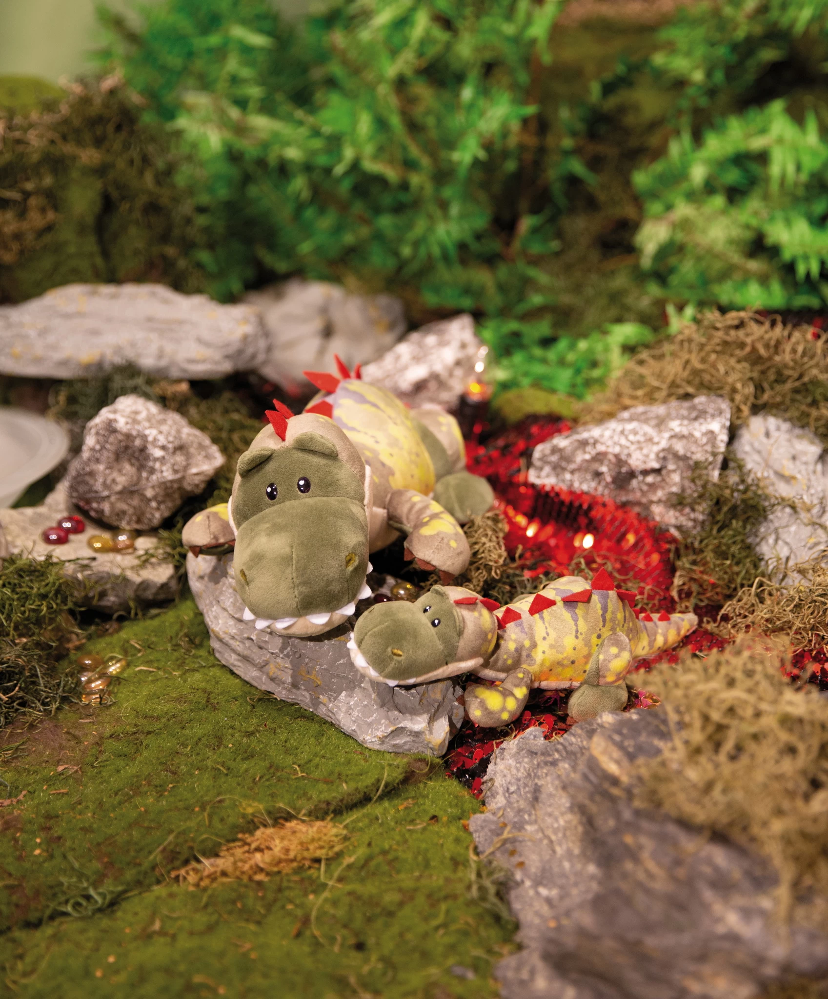 Nici 48817 Dinosaurier Fossily 45cm liegend Plüsch Kuscheltier Dino GREEN