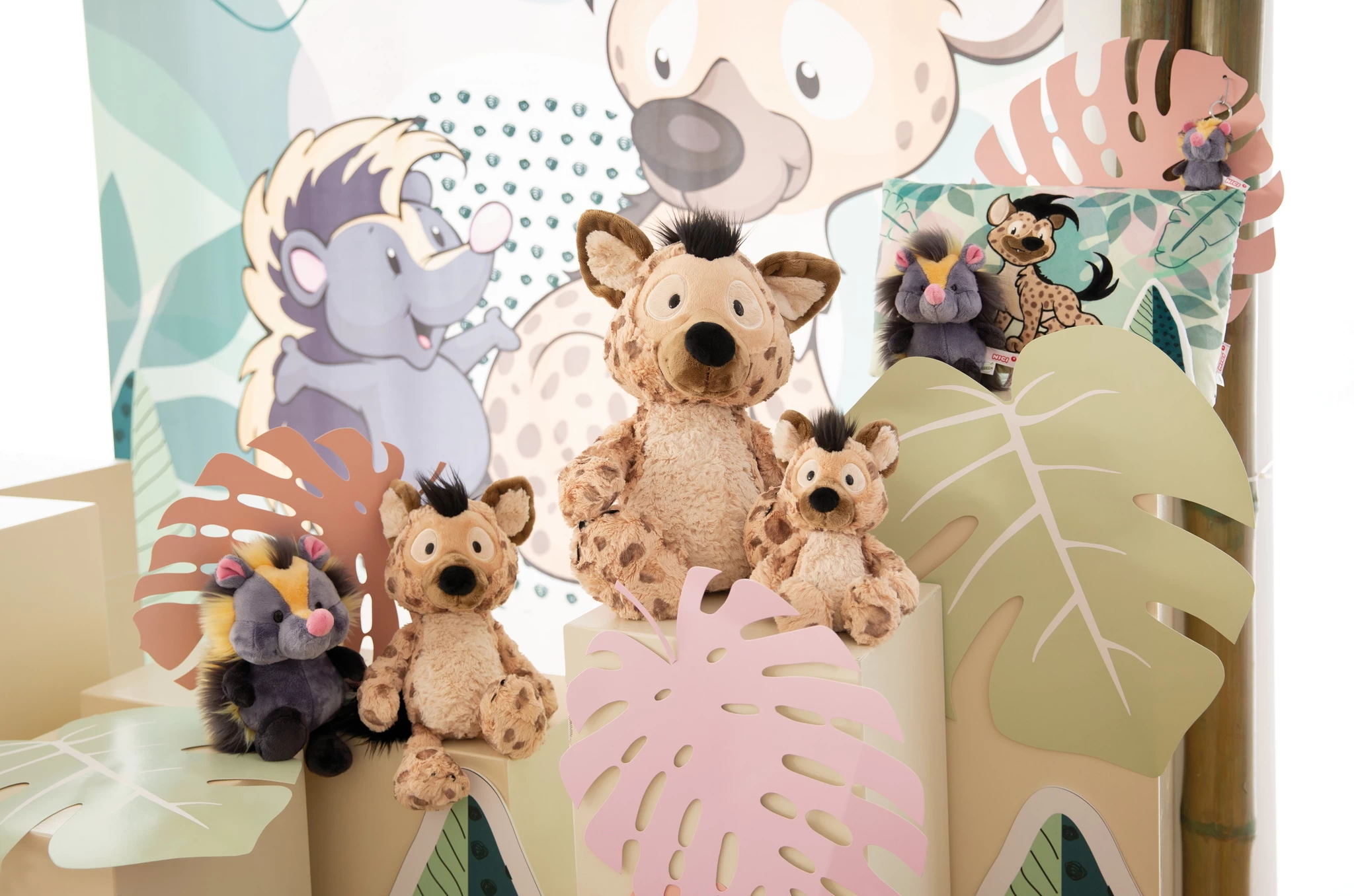 Nici 48861 Schlüsselanhänger Hyäne Helgi 10cm Plüsch GREEN Wild Friends