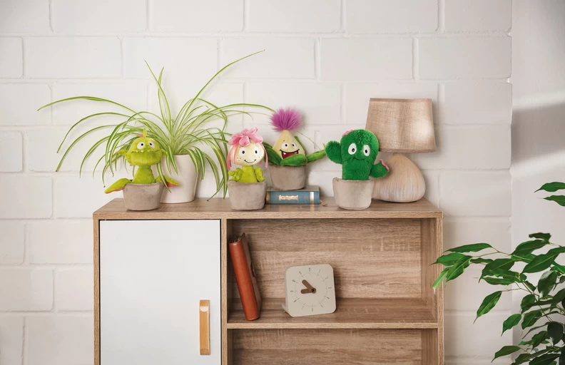 Nici 48944 Fleischfressende Pflanze Gisela 18cm Plüschfigur GREEN Funny Flowers