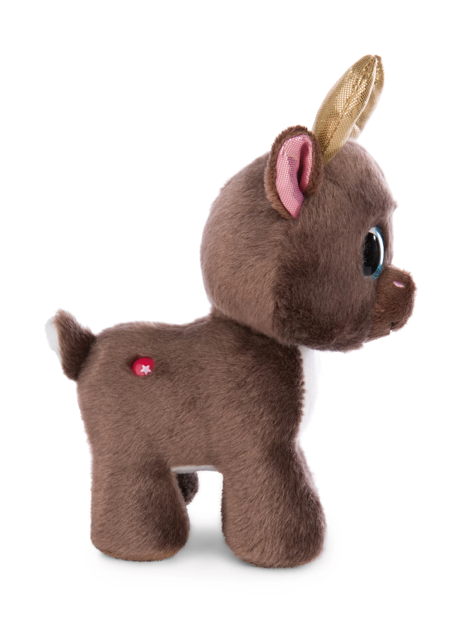 Nici 49289 Glubschis Rentier Chocolate Mousse 17cm stehend Kuscheltier GREEN