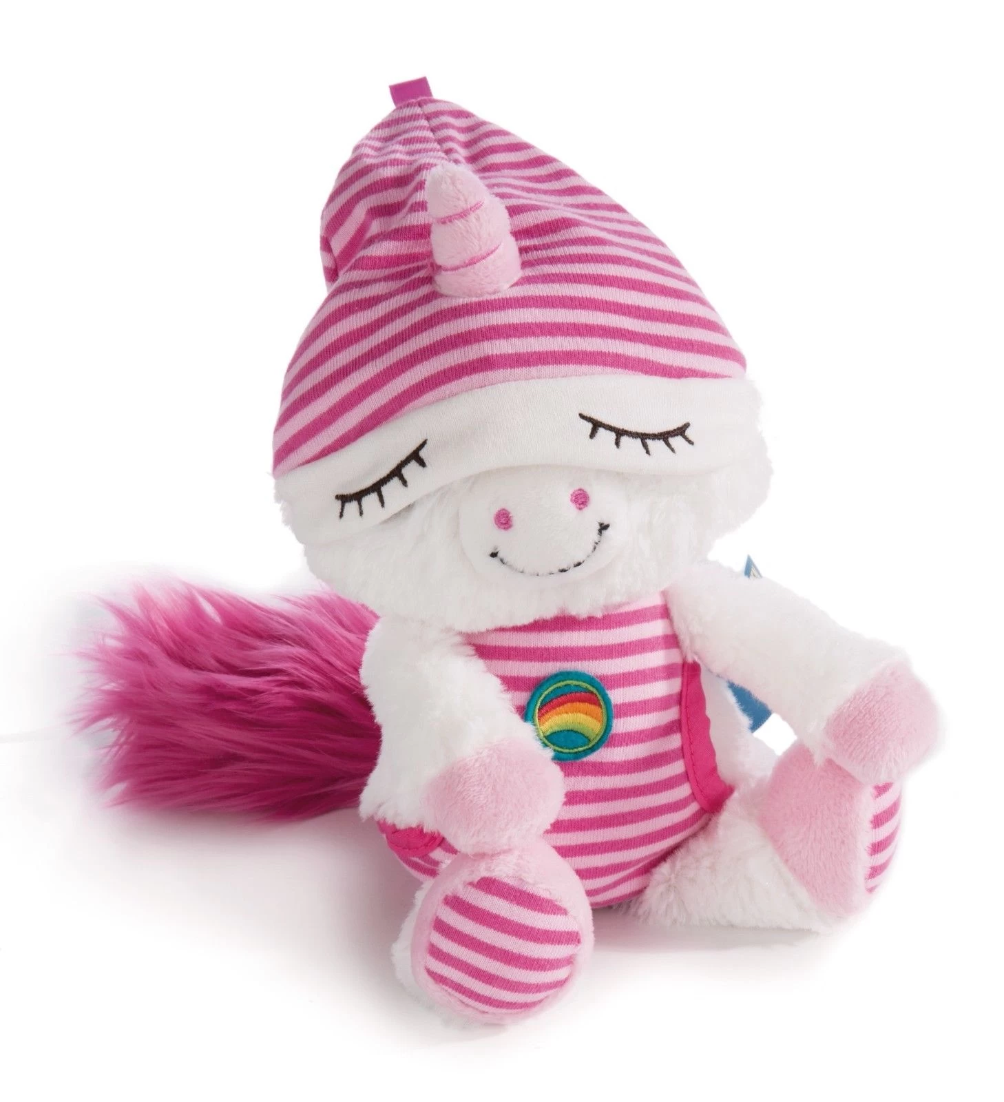Nici 41368 Schlafmützen Einhorn Fyala weiß-rosa 38cm Plüsch Kuscheltier