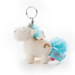 Nici 40092 Schlüsselanhänger Einhorn Rainbow Flair Mit Flügel 10cm BeanBag