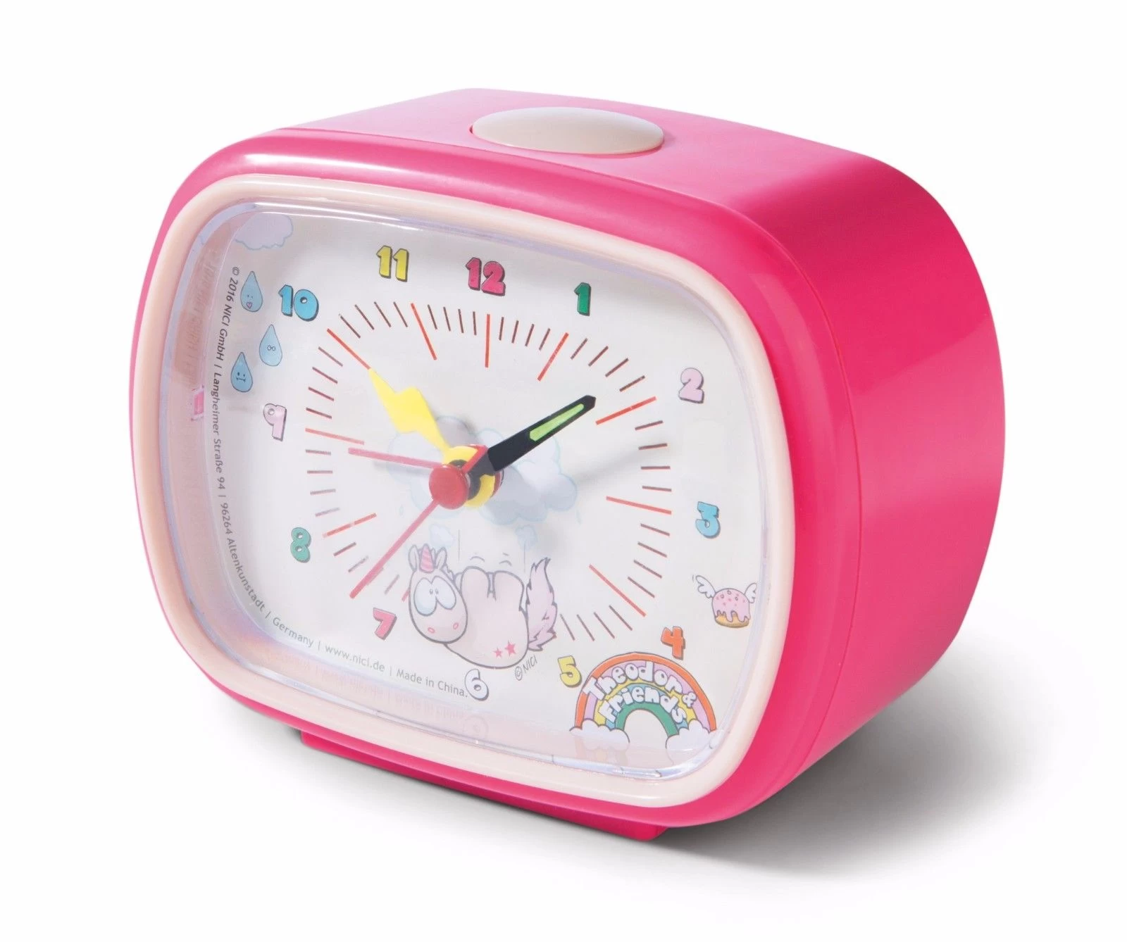 Nici 40989 Wecker Einhorn Theodor & Friends Standwecker in Geschenkbox