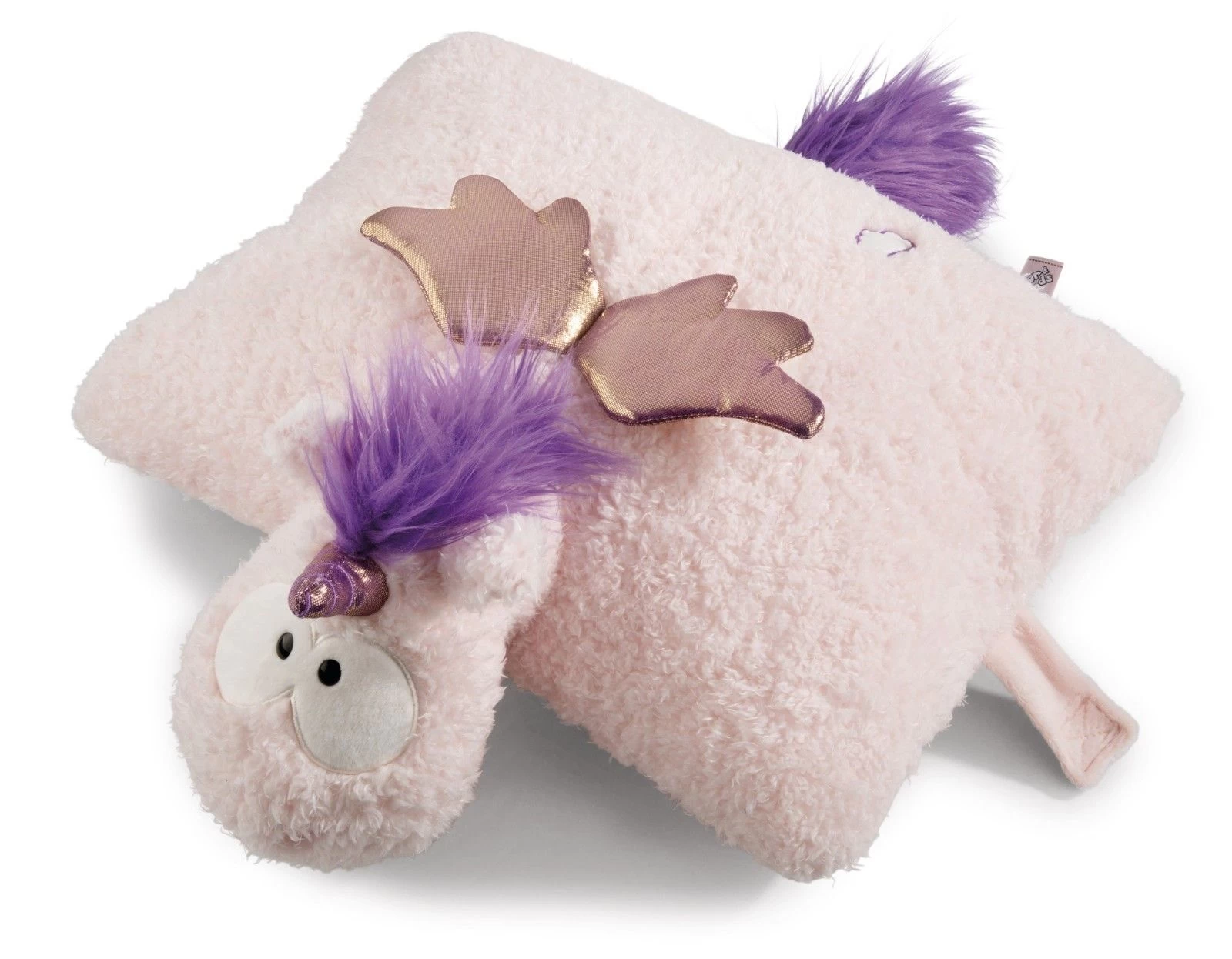 Nici 42336 Kuscheltier-Kissen 2in1 lila Einhorn Cloud Dreamer Plüsch 40x30cm