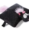 Nici 41426 Kuscheltier-Kissen 2in1 Schwarzes Einhorn Carbon Flash Plüsch 40x30cm