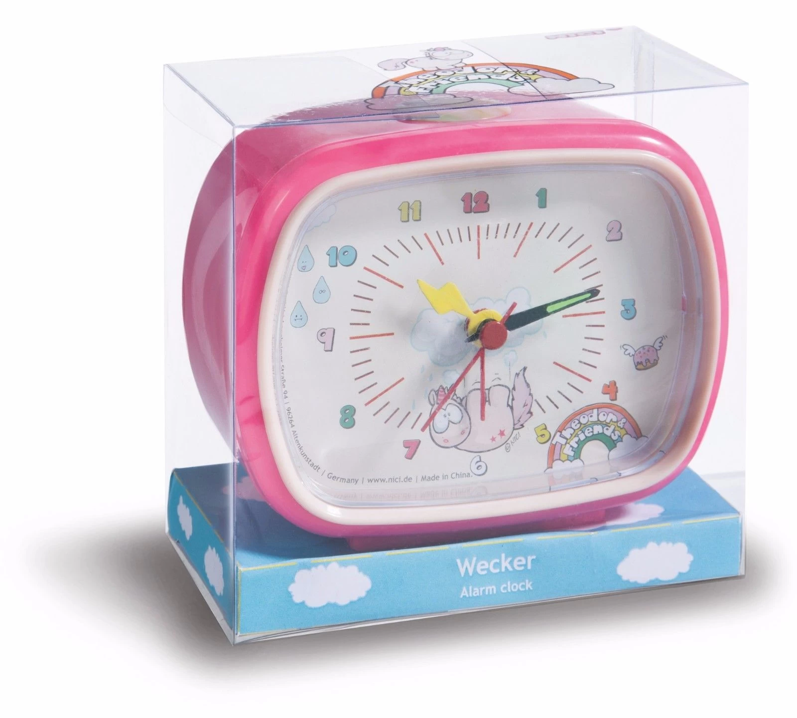 Nici 40989 Wecker Einhorn Theodor & Friends Standwecker in Geschenkbox