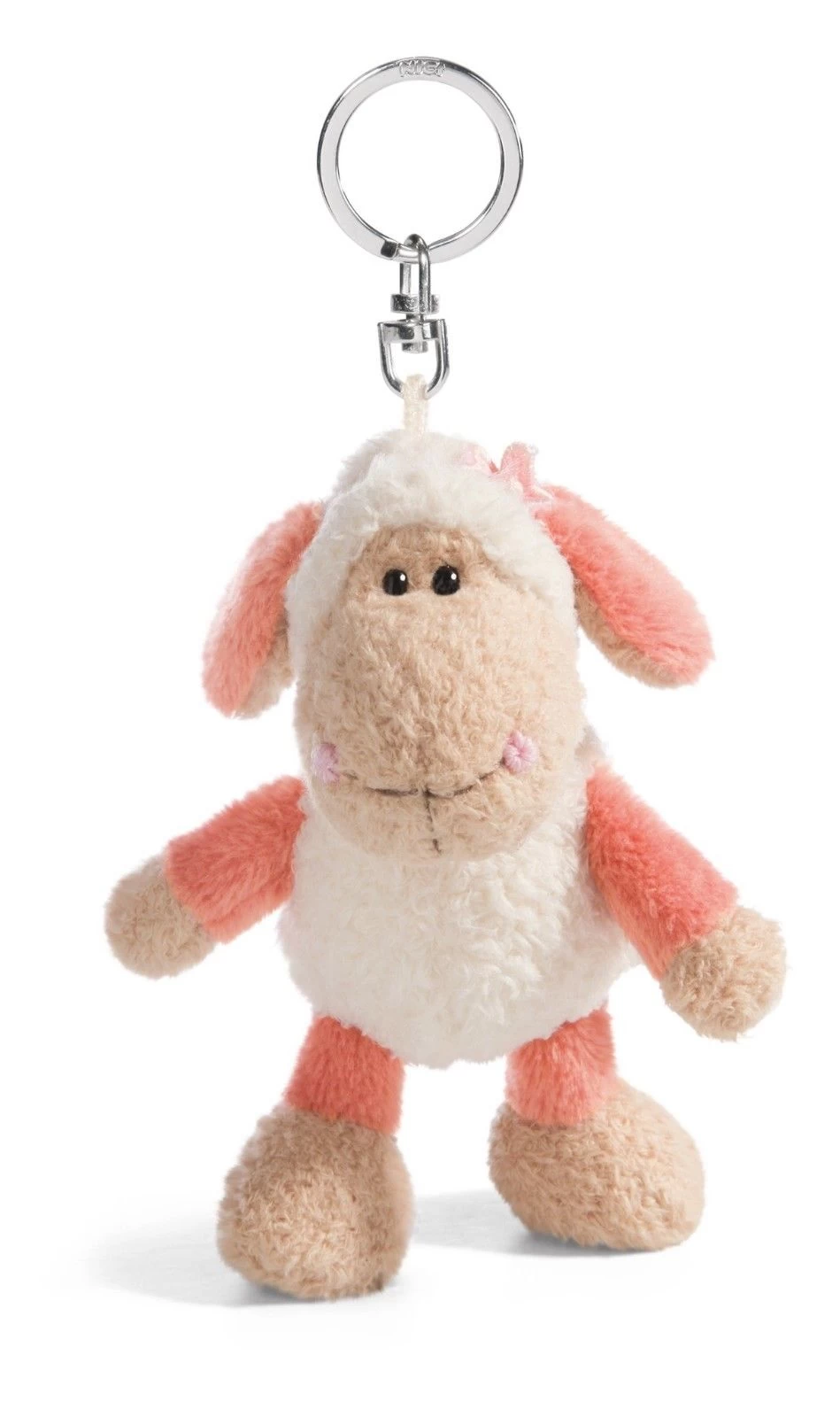 Nici 42180 Schaf Jolly Mellow mit Blüte Schlüsselanhänger Bean Bag Plüsch 10cm