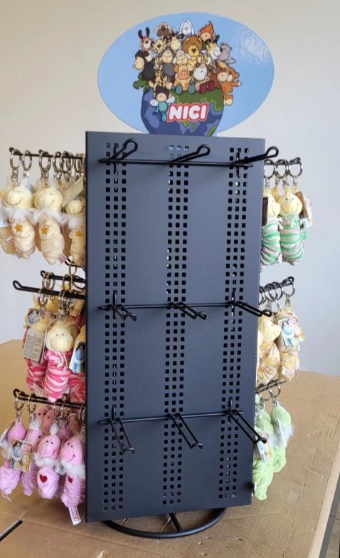 Nici 70213 Thekenständer Drehständer 3-seitig inkl. Haken und Top-Schild