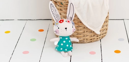 Nici 90422 Lemon Ribbon Hase 45cm Plüsch Kuscheltier Schlenker