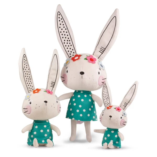 Nici 90422 Lemon Ribbon Hase 45cm Plüsch Kuscheltier Schlenker