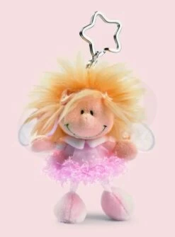 Nici 28393 Schlüsselanhänger Engel Emily Little Wingels 10cm Rosa Plüsch
