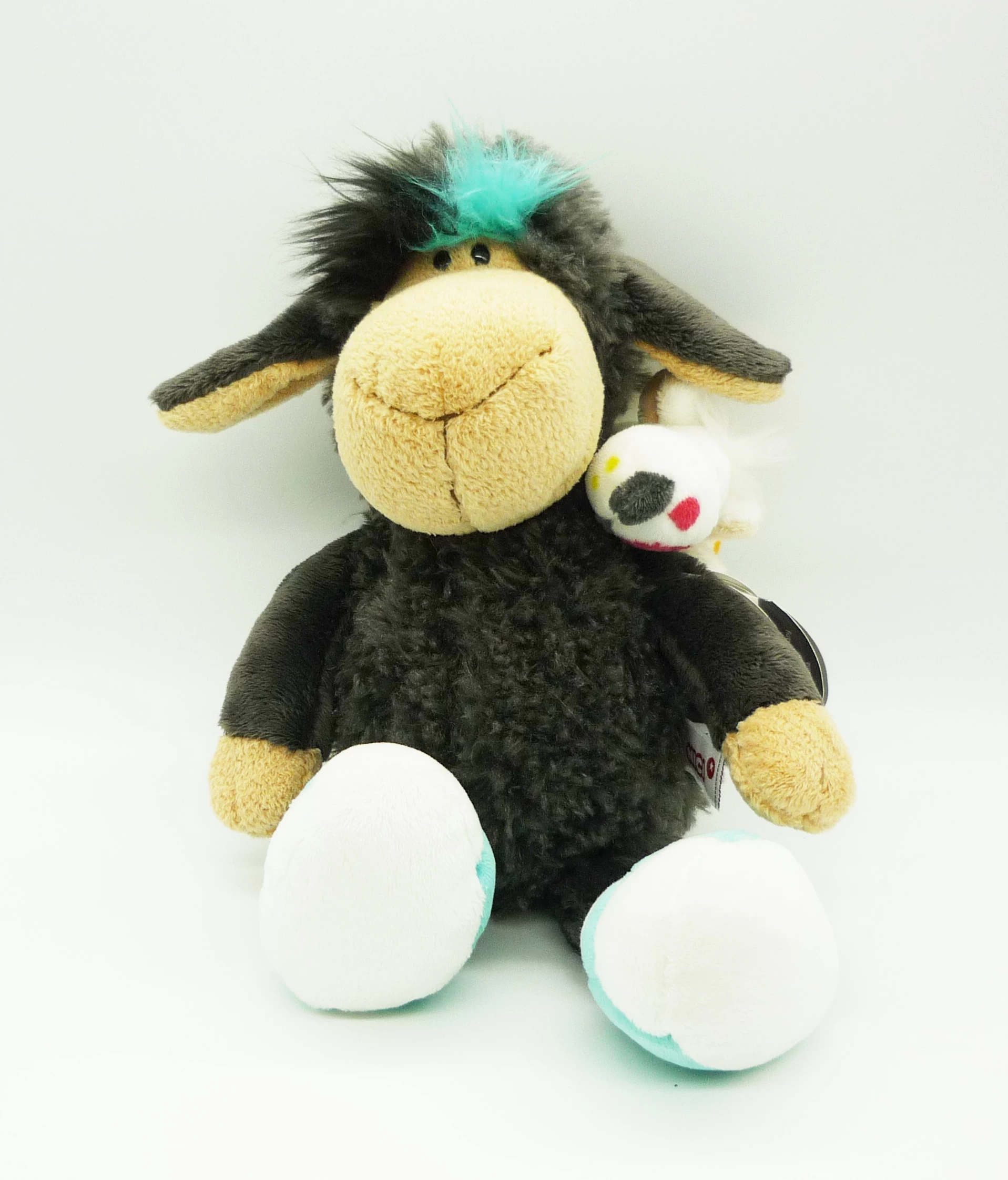 Nici 37068 Schaf Jolly Leroy 30cm mit MagNICI Ratte Schlenker Plüsch Kuscheltier