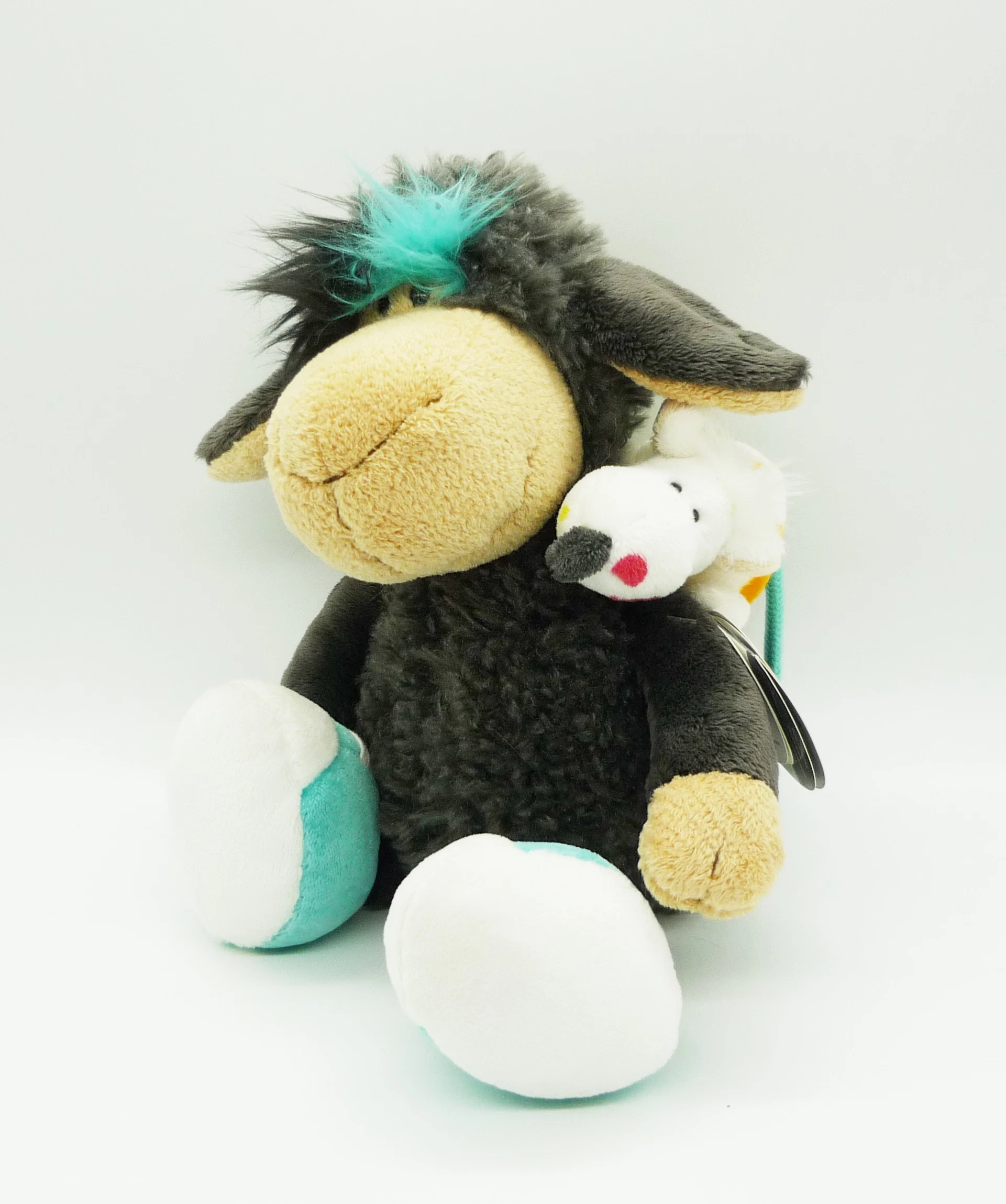 Nici 37068 Schaf Jolly Leroy 30cm mit MagNICI Ratte Schlenker Plüsch Kuscheltier
